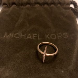 Michael Kors rose gold ring (size 8)